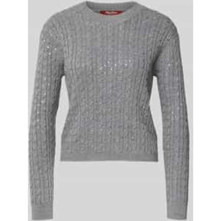 Slim fit gebreide pullover van zuivere scheerwol, model 'USSURI'