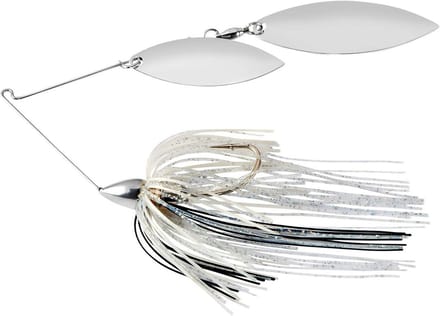 Spinnerbait Zilveren Shiner Dubbele Willow Haken Vissen Aas