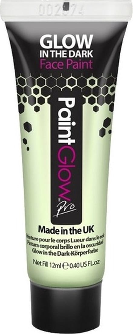 PaintGlow Bodypaint - Glow in the Dark - 10 ml - schmink/make-up - waterbasis