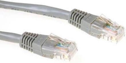 ACT CAT5 U/UTP netwerkkabel | netwerk patch kabel | 1.5 meter - Grijs
