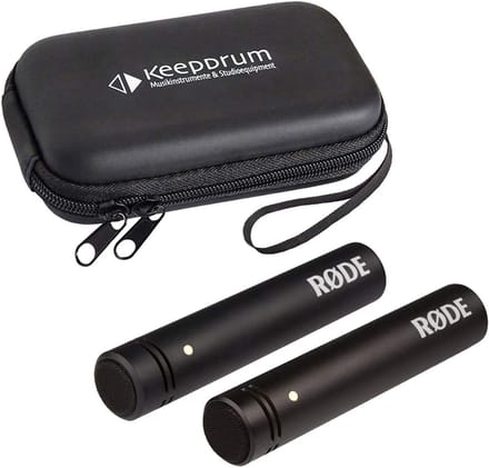 Condensor Microfoons Set - Stereo Opname - Muziek Opnemen - Compact Ontwerp - 10 cm - Zwart