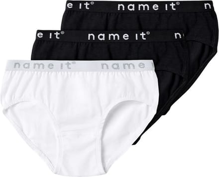 Name it meisjes slips - 3-pack - Basic - Katoenen meisjes ondergoed - 92