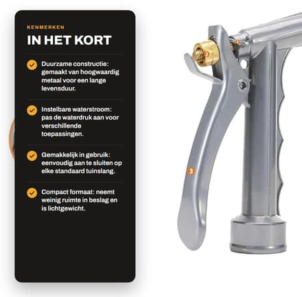 Dailygoods- Sproeier Stevige Constructie - Verstelbare Waterstroom