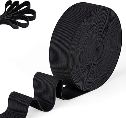 Elastische band, 10 meter elastisch band, 30 mm breed elastiek, voor broeksband, huishouden DIY handwerk, zwart