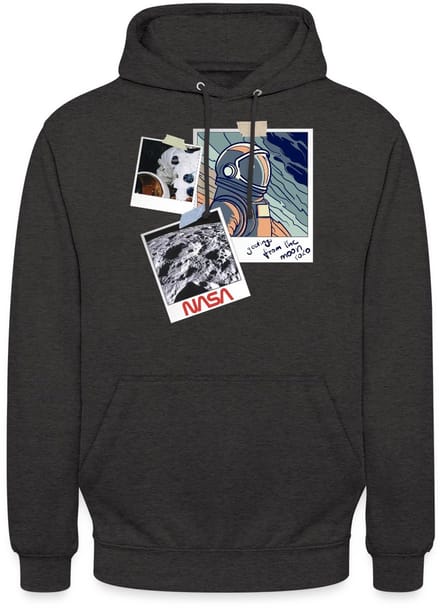 NASA Groeten Van De Maan Ontwerp Hoodie Unisex