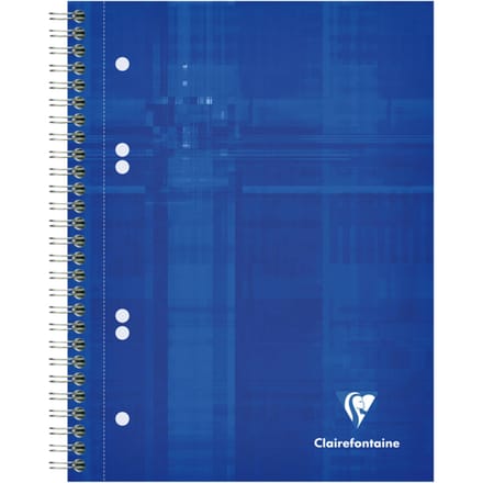 Collegeblok Clairefontaine Studium A5+ ruit 5x5mm 6-gaats 80 pagina's assorti