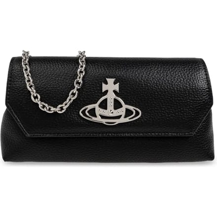 Crossbody clutch tas met bolvormig logo