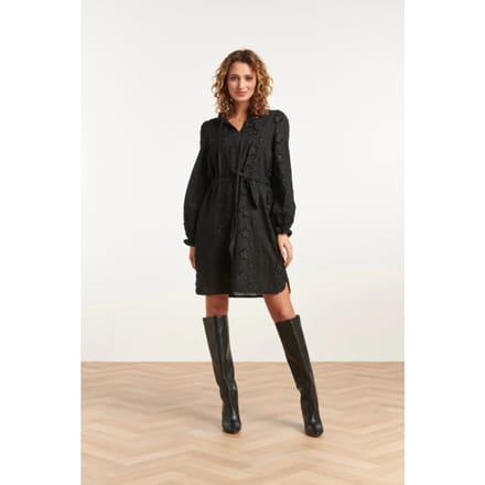 Smashed Lemon 23572 3d geborduurde bloemenjurk |