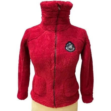 Fleecejack voor meisjes Peak Mountain coral sherpaGasana