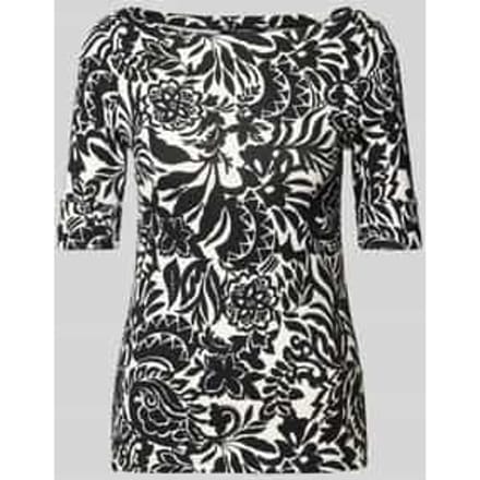 T-shirt met boothals, model 'JUDY'