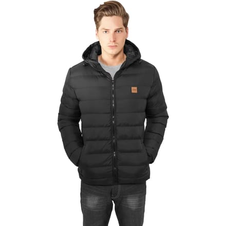 Urban Classics Jas Basic Bubble Jacket Tb863 Black/white Mannen Maat - S