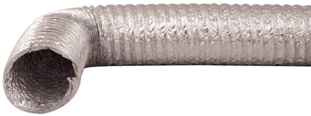 DEC Flexibele aluminium afvoerslang ø 127mm blank aluminium 10 meter