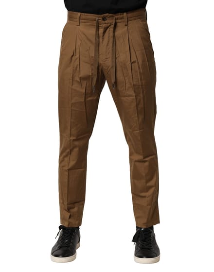 Ontspannen Pasvorm Casual Katoenen Broek