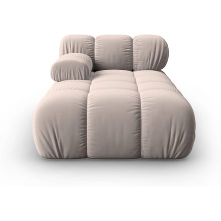 Modulair-chaise longue Tropea links velvet | Milo Casa