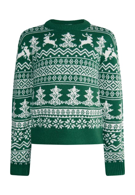 Mo Jumper jongens (kinderen) Groen Wit