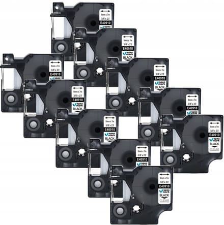 DYMO D1 40910 tape 9 mm Helder Zwart Printspecificatie LM