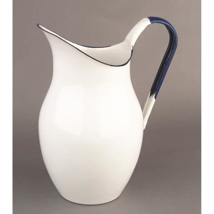 Jarre en acier émaillé - IBILI - Blanc - 19 x 13 x 26 cm - 2,5 liter - Vintage wit