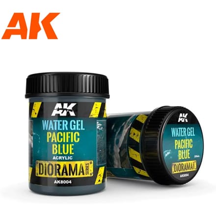 AK8004 Water Gel Pacific Blue - 250ml (Acrylic)