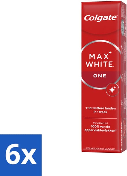 Colgate Tandpasta Max White One 75 ml - Voordeelverpakking - 6 stuks