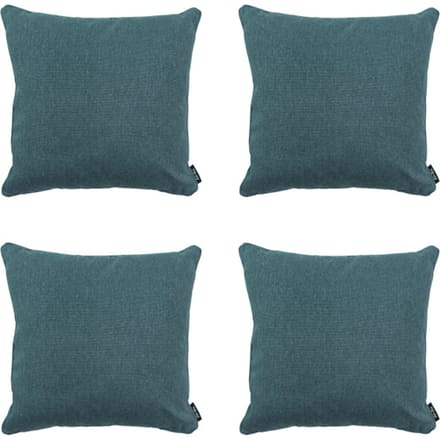 Madison - Sierkussen Sea blue canvas eco+ - Ca. 50x50 cm - Set van 4