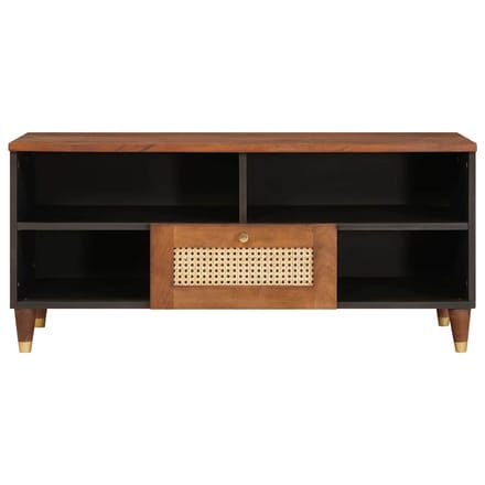 vidaXL - Tv-meubel - Bruin - 100 - x - 33,5 - x - 46 - cm - Massief - Mango - Hout