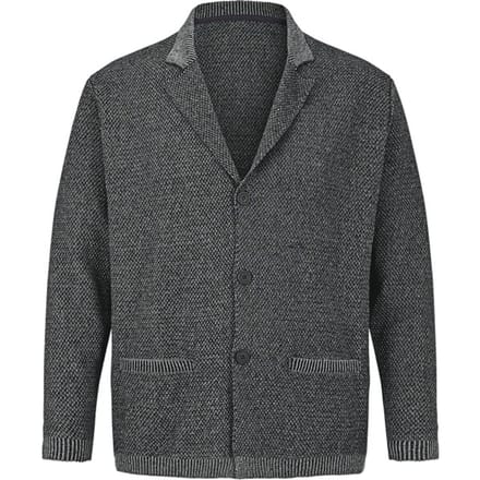 Jan Vanderstorm herren Vest - 68/70 - donkergrijs - Plus Size