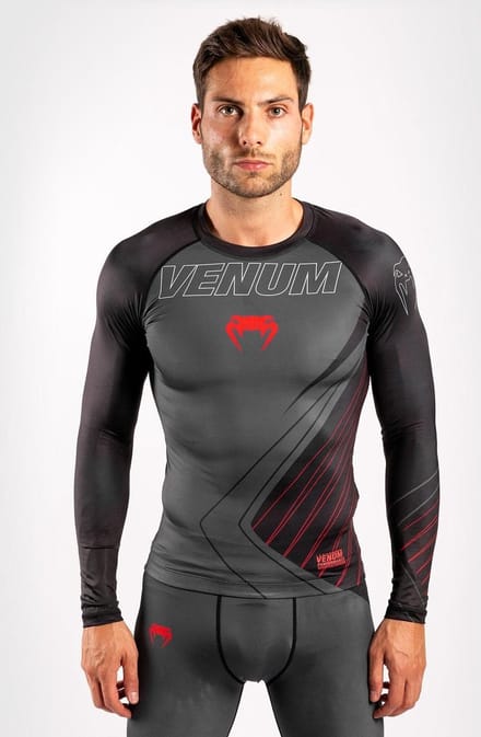 Venum Contender 5.0 Rashguards L/S Zwart Rood - L