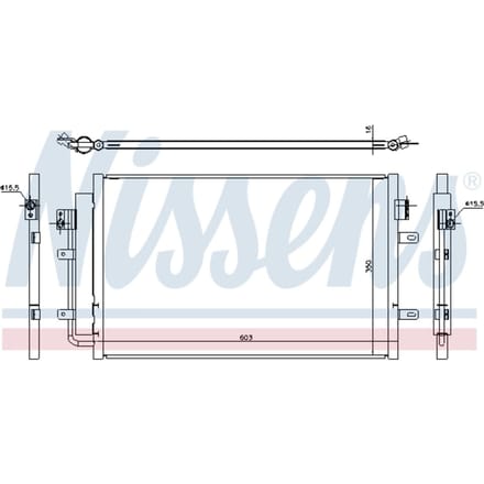 Condensator, airconditioning NISSENS 940431