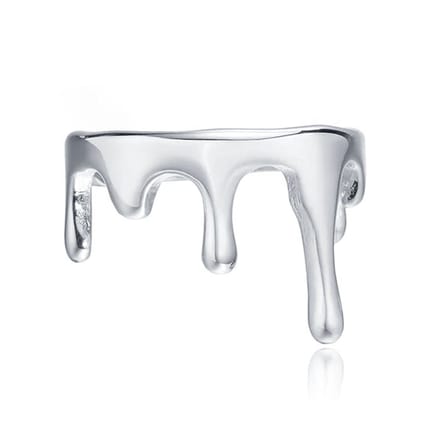 Cilla Jewels Damesring in Gesmolten Zilverstijl -17mm