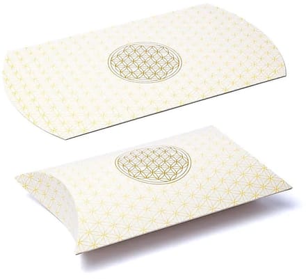 Kussendoos L Witgouden Levensbloem --verpakking van 10 stuks - 23,5x20,3cm - 23.5x20.3cm