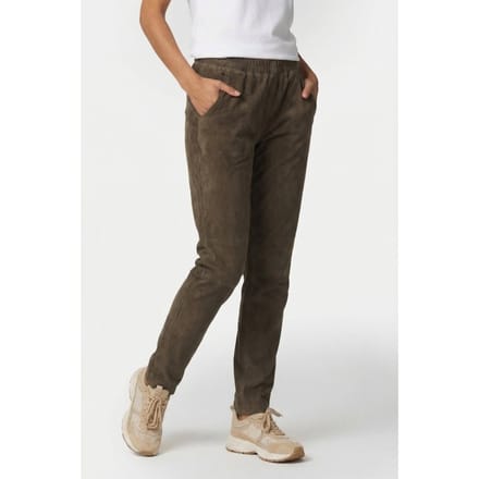 DNA Amsterdam Bobbi Suede Khaki Maat: 0 | Straight Broeken Outlet | Dames | Bruin