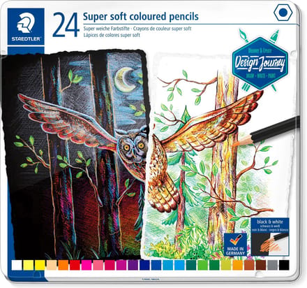 STAEDTLER super soft kleurpotlood - metalen etui 24 st