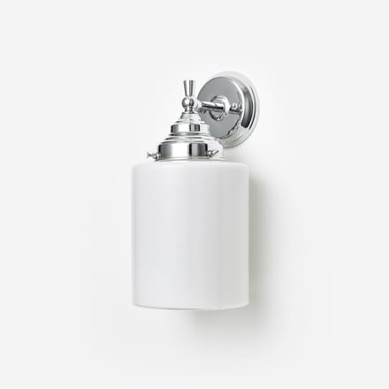 Wandlamp Strakke Cilinder Royal Chroom - Art Deco Trade