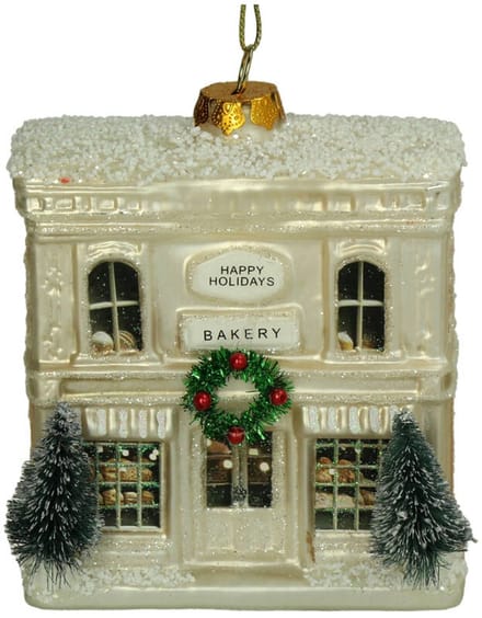 HD Collection Glazen kerstornament kerst hanger Bakkerij 12.5 cm