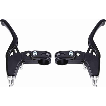 1 paire de poignées de frein de vélo de montagne en alliage d'aluminium (Noir) black
