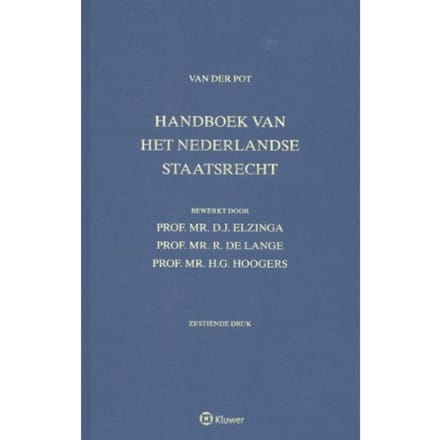 Handboek Van Het Nederlandse Staatsrecht, Van Der Pot - van der Pot