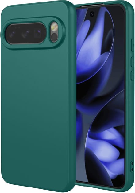 MobyDefend Hoesje - Geschikt voor Google Pixel 10 / Google Pixel 10 Pro - Matte Siliconen Backcover - Groen