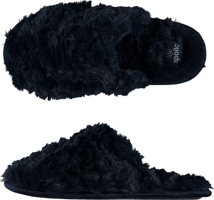 Dames instap slippers/pantoffels dark blue maat 37-38