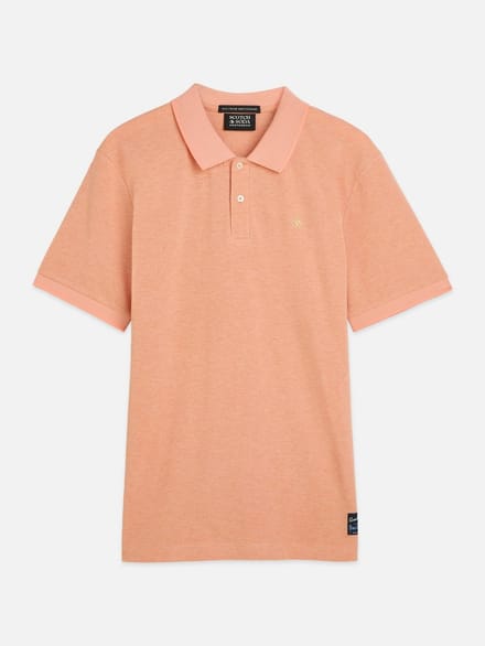 Scotch & Soda Melange Chest Logo Regularfit Polo