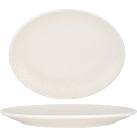 Bonna Serveerschaal - Pure Dot - Porselein - 25x19 cm - set van 2