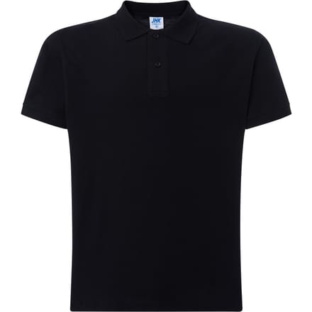 JHK Heren Pique Regular Poloshirt (Zwart)