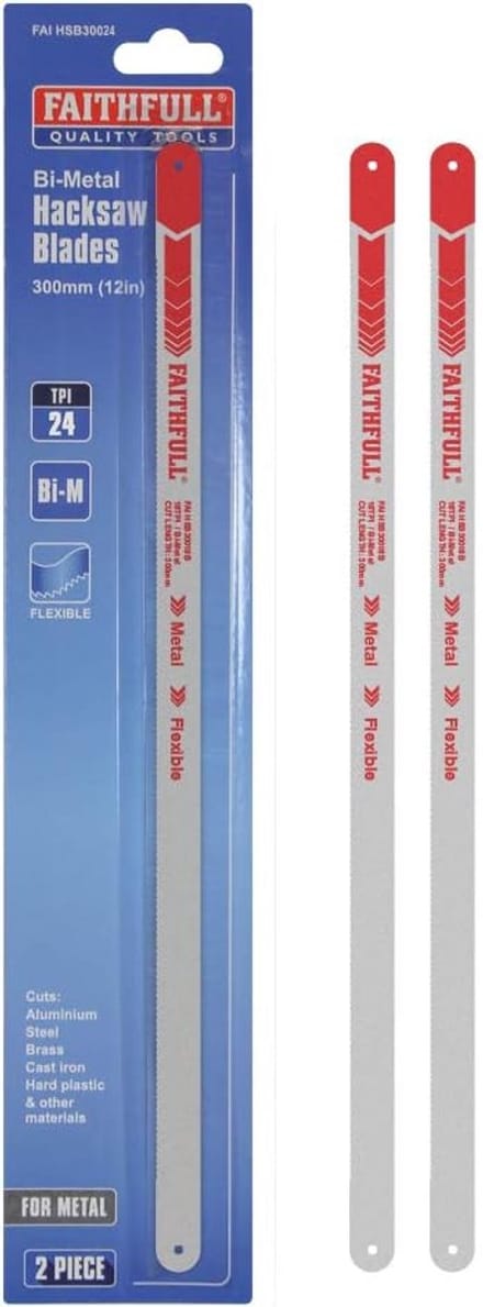 Ijzerzaagbladen Set - Metaal Zaagbladen - Metaal Bewerken - Universele Vertanding - 300mm 24 TPI