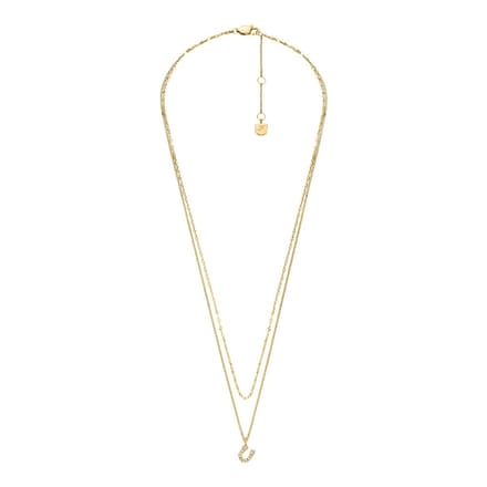 Fossil SUTTON Dames Collier - Goudkleurig