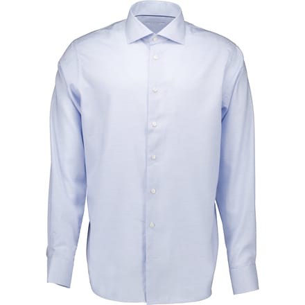 Eton Twill Lange Mouw Overhemden Lichtblauw 100012258