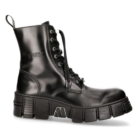 New Rock Boots Leren enkeltoren Biker Boots-M-WALL026N-C5