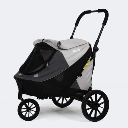 InnoPet Hondenbuggy Noah Pebble&Stone - tot 20 kg - Verstelbare Duwstang - Grijs