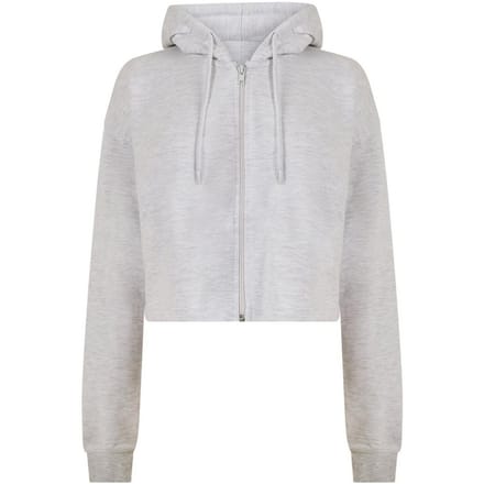 Miso Dames/Dames Relaxed Fit Crop Hoodie (Havermout)