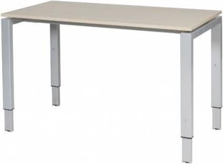 Verstelbaar Bureau - Domino 120x60 Eiken - alu frame