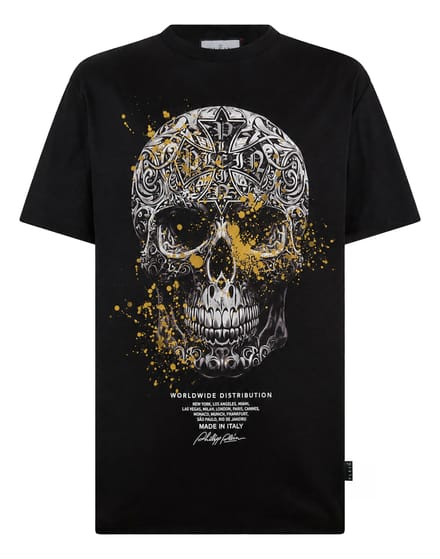 T-Shirt Met Ronde Hals En Korte Mouwen Skull