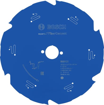 Bosch RUNDSAVKL 235X30X2.2MM 6T EXP FIBER CEME